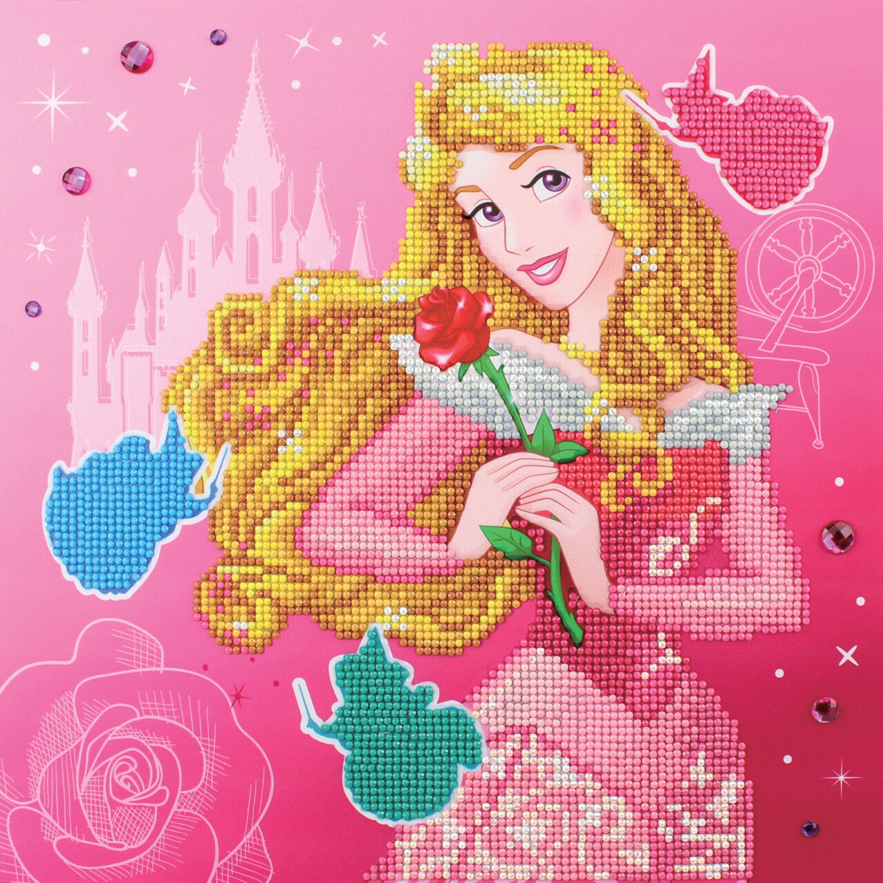 Diamond Dotz Aurora Graceful Disney Diamond Painting Kits for Adults - Diamond Art Kits a Relaxing Creative Craft Kit with Dotz Gems 12.6x12.6